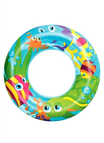 Дизайнерский круг для плавания 56 см, Bestway круг надувной для плавания морской мир d 56 см цвета микс 36013 bestway