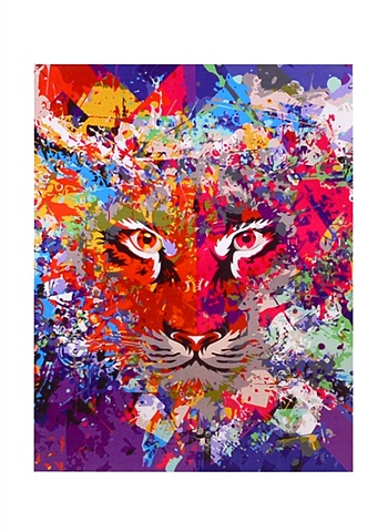Рисование по номерам Авангардный тигр, 40х50 см рисование по номерам авангардный тигр 40х50 см