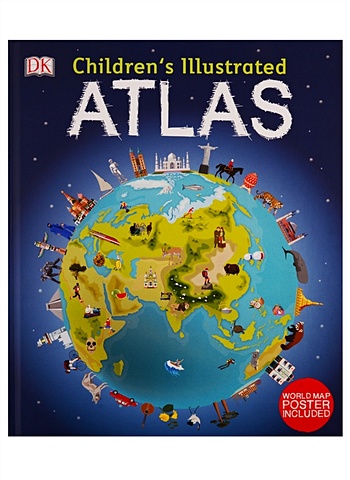 Brooks A. Children`s Illustrated Atlas europe map world wall map chinese and english map world hot countries map europe europe travel map