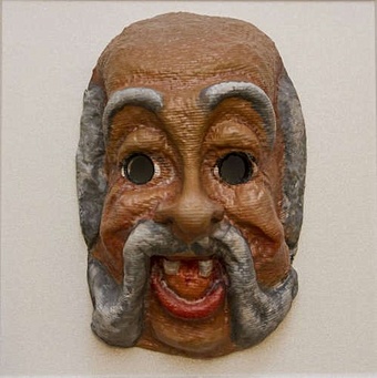 Карнавальная маска Дедушка 22*18*10см маскарадная маска с надписью домик с привидениями 2 шт