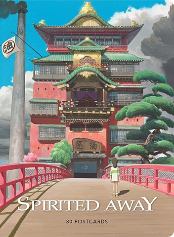 Spirited Away: 30 Postcards (Studio Ghibli x Chronicle Books) 2021 new super burning cartoon day man miyazaki hayao miyazaki animated graffiti decorative luggage waterproof stickers wholesal
