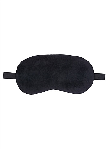 Маска для сна черная (плюш) (пакет) маска для сна кот серый фотопринт пакет