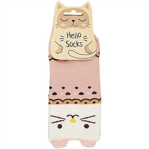 Носки «Hello Socks. Котики с ушками», 36–39 размер носки hello socks котики с ушками 36 39 текстиль