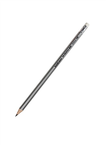 Карандаш ч/гр с ластиком MEGAPOLIS HB, шестигранный, ERICH KRAUSE карандаш механический 0 5мм xs hb erich krause