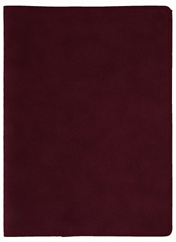 Обложка для книги с закладкой (бордовая) (эко кожа, нубук) (16х22) обложка для удостоверения с жетоном удостоверение герб рф бордовая