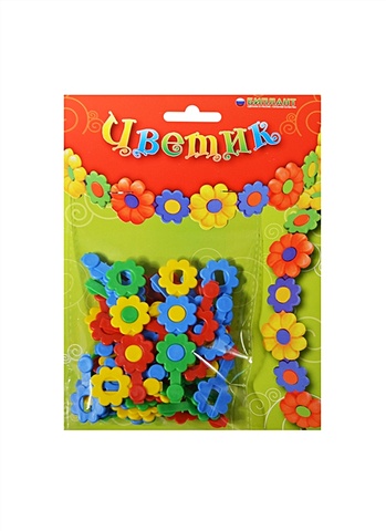 Набор для детского творчества Цветик (11060) (60дет.) (3+) (упаковка) (Трикор) набор для творчества зхк цветик 9 предметов