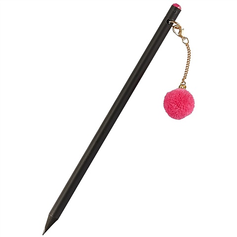 Простой карандаш с помпоном «Шарики» lisa smith серебристая цепочка с подвеской с черным кристаллом