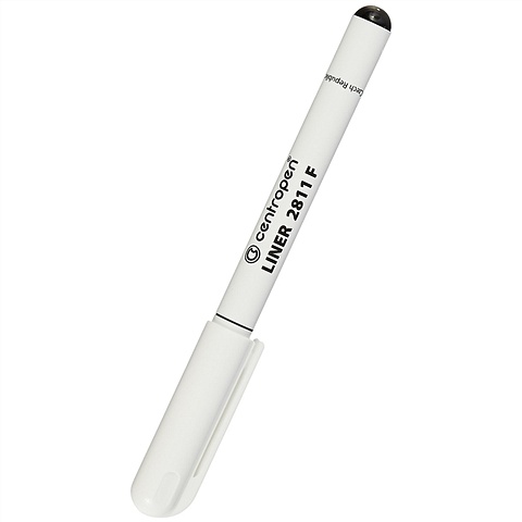 Ручка капиллярная черная 0.3мм, Centropen ручка роллер черная ergo cap off 0 3мм centropen