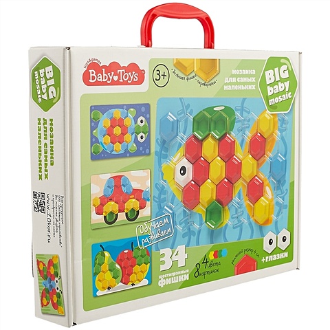 Мозаика для самых маленьких Рыбка. 34 шестигранные фишки andreu toys развивающая игра формы и цвета