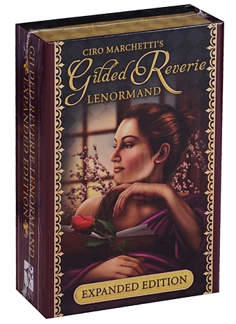 Marchetti C. Gilded Reverie Lenormand Expanded Edition / Золотой Ленорман Чиро Маркетти расширеный (карты + инструкция на английском языке) portable high definition full metal flower handle 90mm magnifying glass 5 times handheld reading magnifying glass with keychain