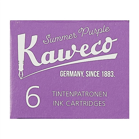 Картриджи KAWECO, фиолетовый, 6 штук
