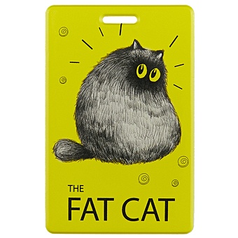набор для выращивания кактус fat cat Чехол для карточек «Fat cat»