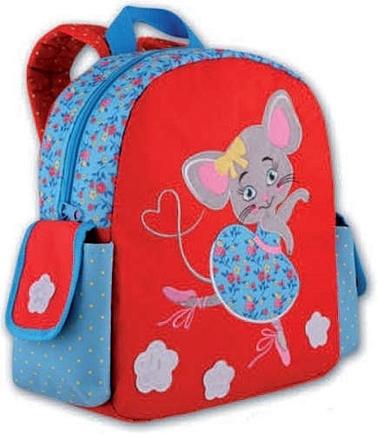 Рюкзак школьный Феникс+ Мышка-балерина 27,5*22*9см, полиэстер 44305 аппликация уроки творчества мышка муся