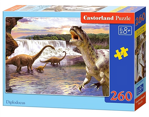 Пазл Динозавры, 260 деталей пазл динозавры 85 деталей hl1