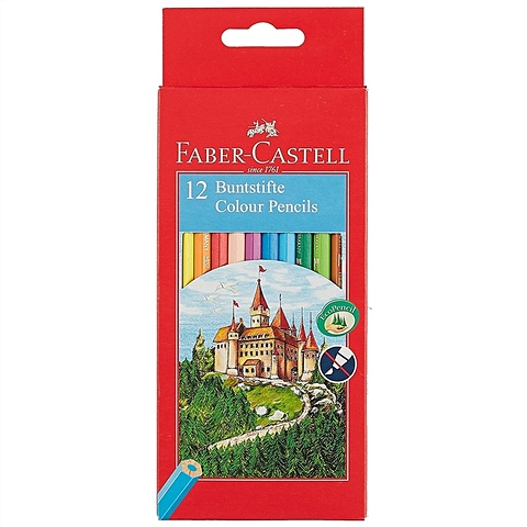 Цветные карандаши «Замок», 12 цветов, Faber-Castell