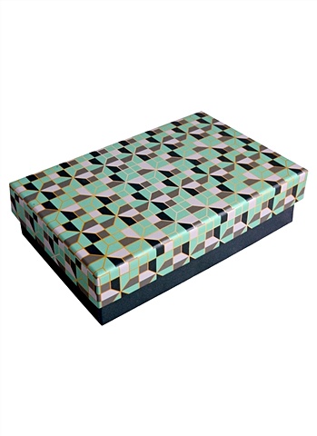 Коробка подарочная Цветной орнамент 18,5*11,5*5см. картон коробка подарочная северное сияние 21 14 8 5см голография картон