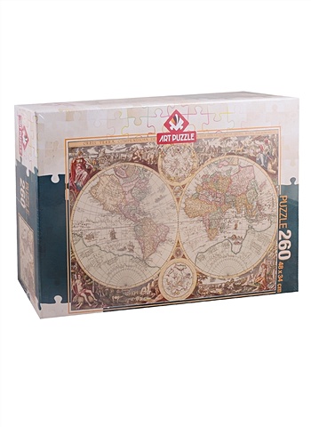 Пазл 260 деталей Карта мира. Альберто Россини