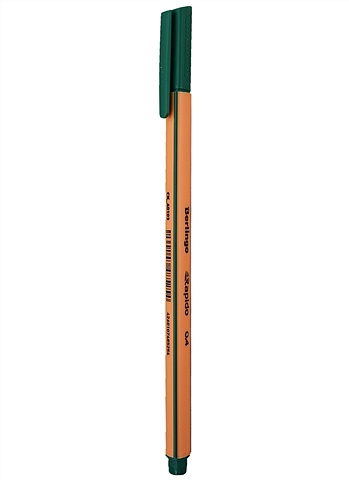 Ручка капиллярная зеленая Rapido 0,4мм, Berlingo