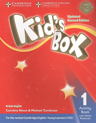 Nixon C., Tomlinson M. Kids Box. British English. Activity Book 1 with Online Resources. Updated Second Edition young learners english starters practice tests plus teacher s book with multi rom