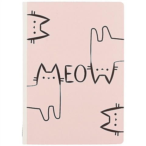Блокнот «Meow note», 192 страницы, А5 романтичный блокнот с розовыми страницами pink note 192 страницы а5