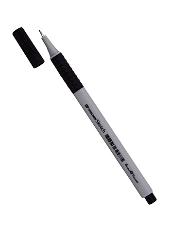 Ручка капиллярная черная Sketch 0,4мм, ручка капиллярная черная ergo cap off 0 5мм centropen