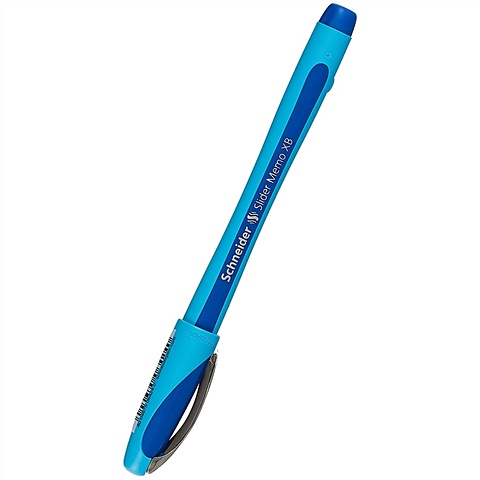 Ручка шариковая синяя Slider Memo XB, 1.4мм, грип., SCHNEIDER цена и фото
