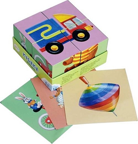 цена Step puzzle 4 кубика Baby step Игрушки 87325