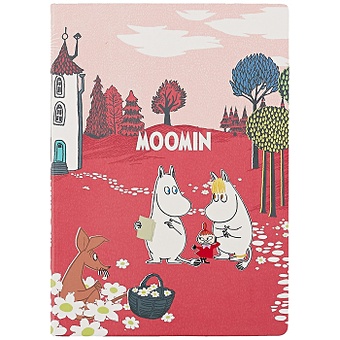 Блокнот MOOMIN Муми-тролль и Фрекен Снорк на цветочной поляне (192стр) скетчбук манга 192стр