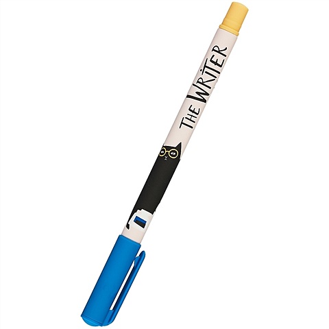 Ручка шариковая синяя Writer кот, 0,7 мм шариковая ручка yamalang writer edition leo tolstoy mb с рельефным дизайном