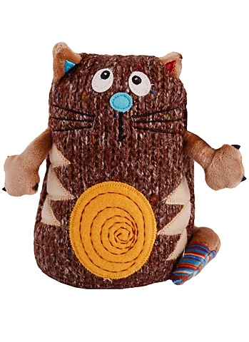 Мягкая игрушка Кот Котейка коричневый (15 см) мягкая игрушка ленивый кот коричневый 50 см