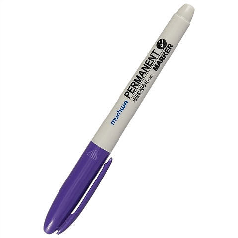 Маркер перманентный фиолетовый маркер перманентный pentel fine point пулевидный синий