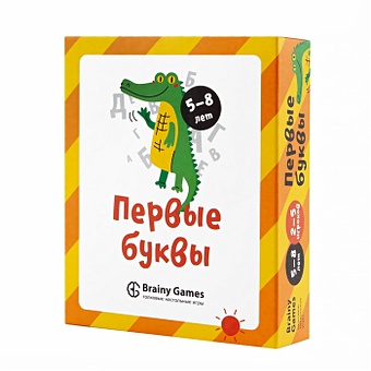 Настольная игра BRAINY GAMES УМ521 Первые буквы настольная игра brainy games счётные лягушки конструктор huggy wuggy 33 детали набор