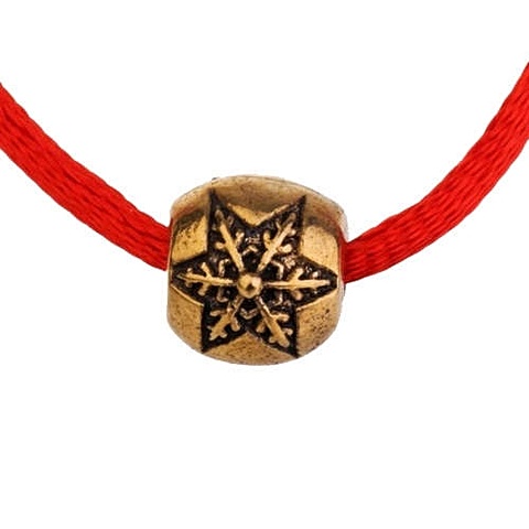 Браслет Красная нить Снежинка браслет оберег красная нить с символом бесконечность цвет серебро 35 см