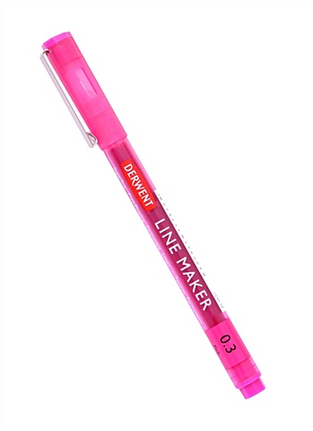 цена Ручка капиллярная Graphik Line Maker 0.3 розовый