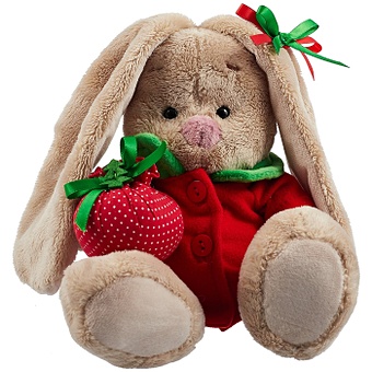 Мягкая игрушка Зайка Ми в красном пальто (15 см) мягкая игрушка бегемот в красном шарфике 20 см