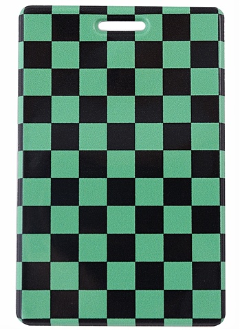 Чехол для карточек вертикальный Аниме Паттерн, зелёный 389