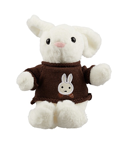Мягкая игрушка Зайчик в свитере (17х12) зайчик с сердечком мягкая игрушка зайчик
