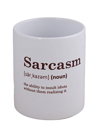 Кружка Sarcasm (словарь) (керамика) (330мл) (коробка)