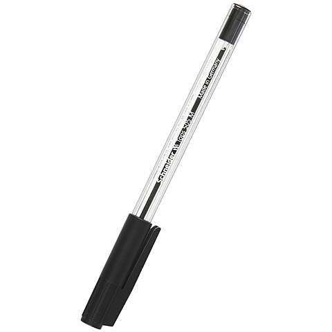 Ручка шариковая черная TOPS 505 F 1мм, прозрачный корпус, SCHNEIDER