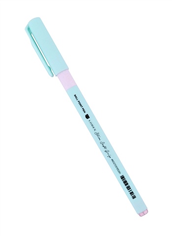 lorex ручка гелевая fluffy sky slim soft grip синий круглый корпус грип 0 5 мм 12 уп Ручка шариковая синяя PASTEL Slim Soft Grip синяя