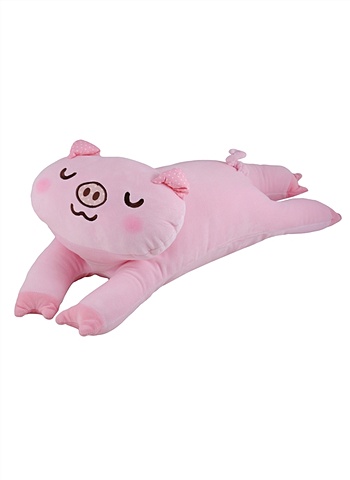 Мягкая игрушка Свинка на животе (60 см) мягкая игрушка кот серый на животе 60 см