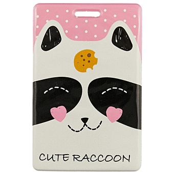 цена Чехол для карточек «Cute raccoon»