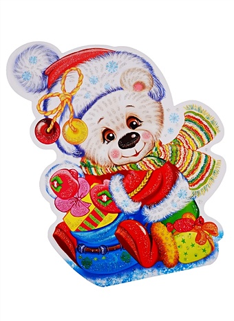 Мини-плакат Белый мишка