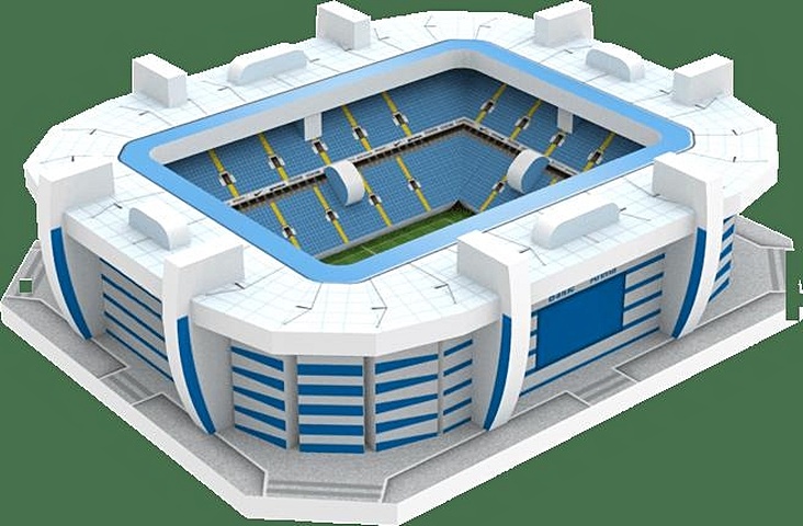 Сборная модель, 3D пазл, стадион Калининград,20 дет., 6,3*5,4*2см