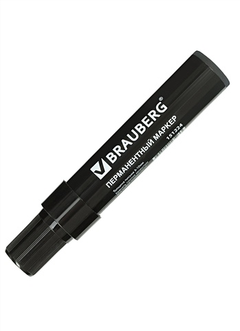 Маркер перманентный черный JUMBO, скошенный 3-10мм маркер перманентный черный