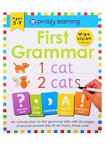 Priddy R. First Grammar pre k wipe clean workbooks