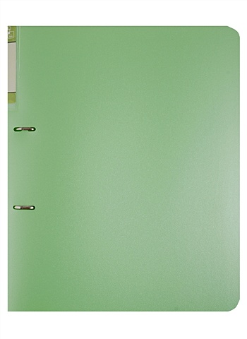 Папка 2кольца A4 Gems зеленый, пластик 0,7мм, торц.карман
