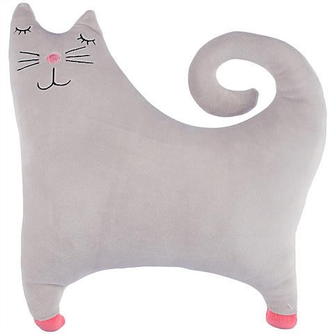 Мягкая игрушка «Котик с закрытыми глазками», 36 х 38 см подушка единорог с закрытыми глазками 36 х 36 см