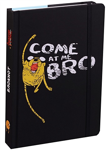 Adventure time Блокнот с резинкой Джейк. Come at me, bro цена и фото