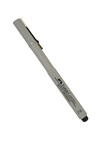 Ручка капиллярная черная 0,2мм  ECCO PIGMENT, Faber-Castell faber castell ручка гелевая автоматическая faber castell fast gel черная 0 7мм грип 10шт